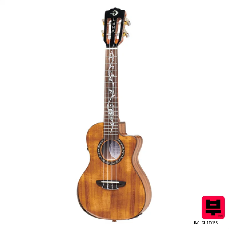Luna Guitars Uke Vineyard Koa Bev. Conc PU - Concert Ukuleles