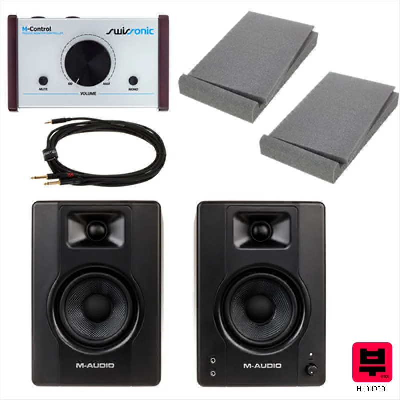M-Audio BX4 M-Control Bundle - Active Nearfield Monitors