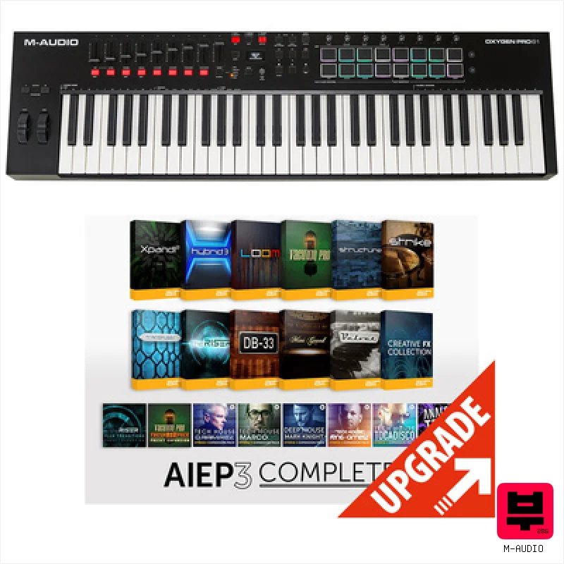 M-Audio Oxygen Pro 61 - AIEP3 Bundle - Master Keyboards (up to 61 Keys)