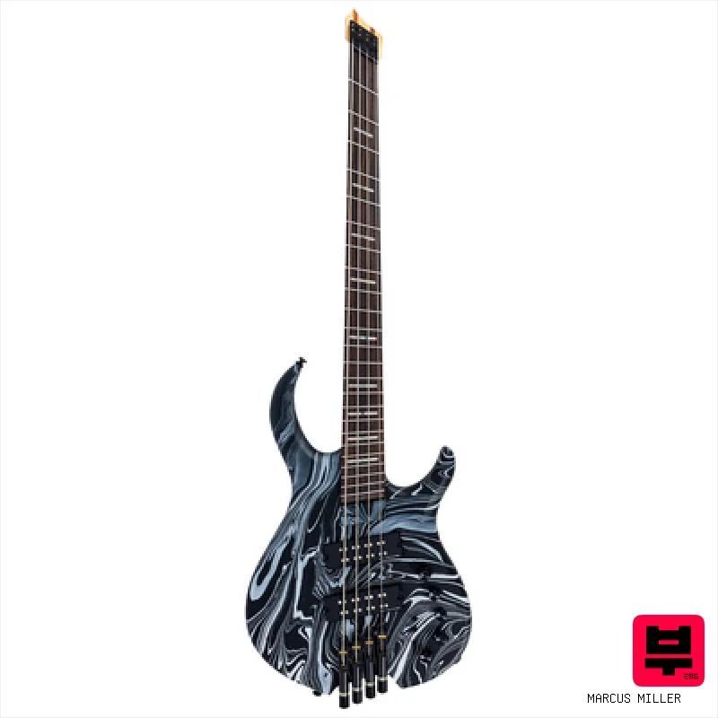 Marcus Miller M6 Headless 4 Black Swirl - Headless Bass Guitars