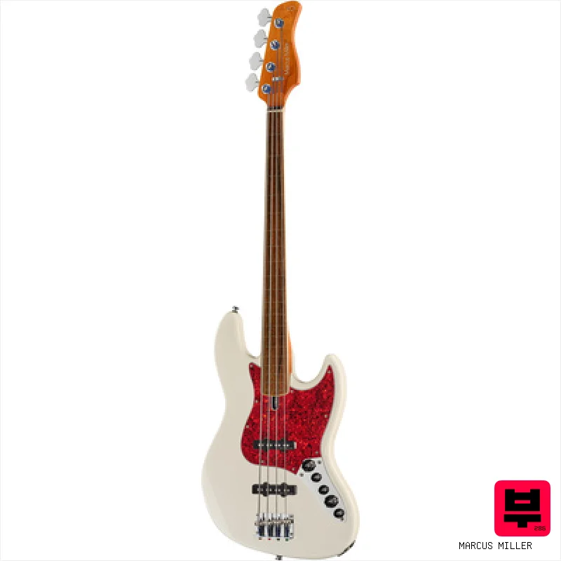 Marcus Miller V7 4 New Gen Antique White FL - Fretless Basses