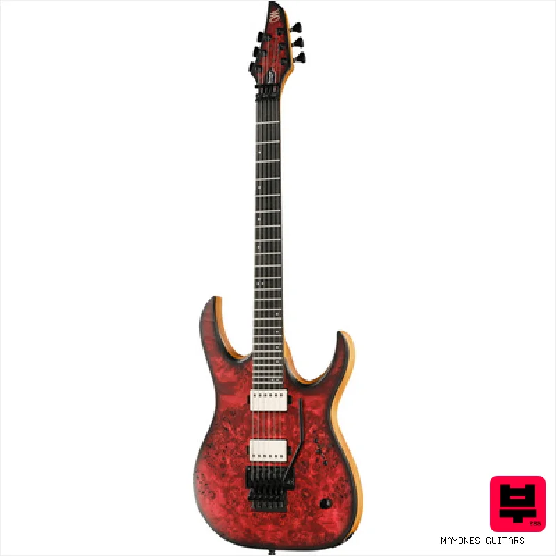 Mayones Guitars Duvell Elite Pro 6 Fire Dragon - ST Style Guitars