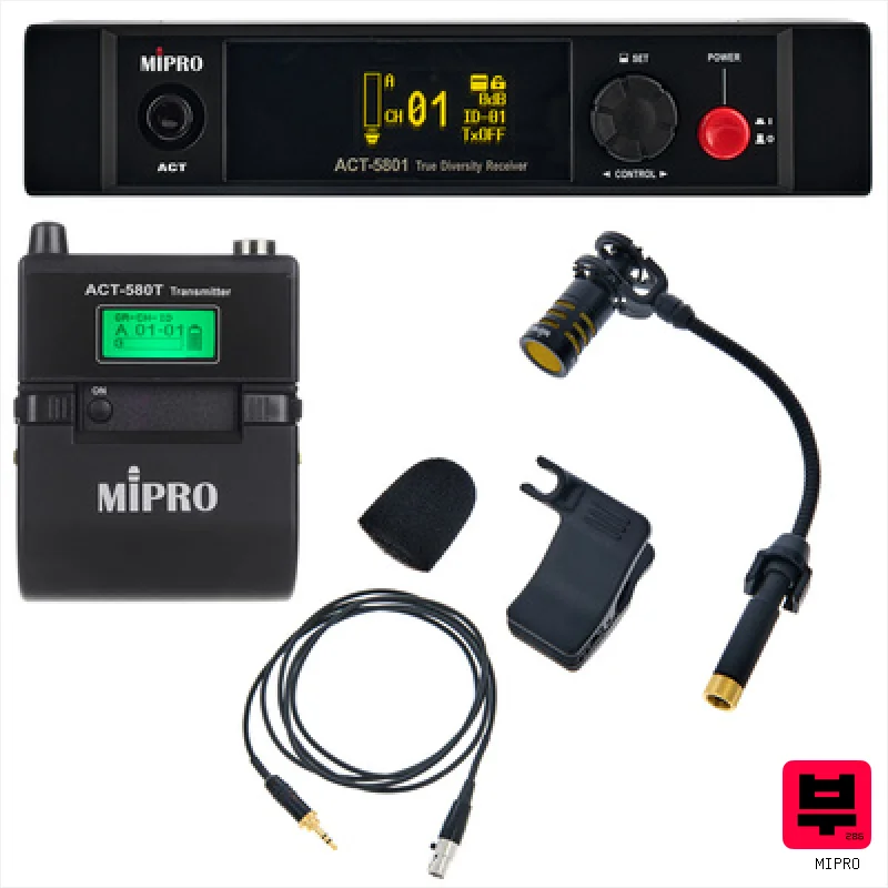 Mipro ACT-5800 SM-10A Brass Bundle - Wireless instrument microphone systems