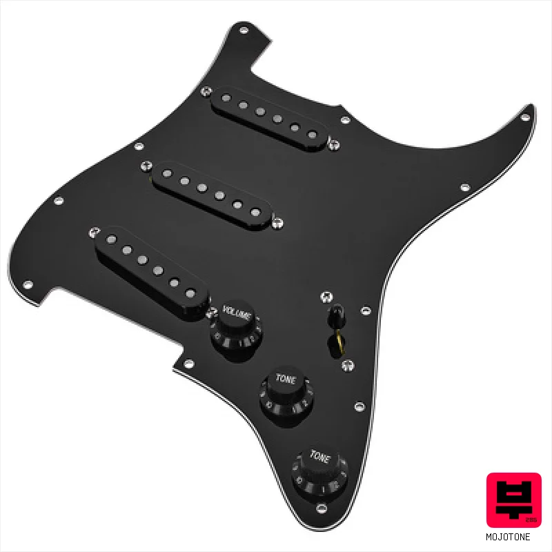 Mojotone 58 Q.Coil Hot Br. Pickguard BK - Single Coil Pickups