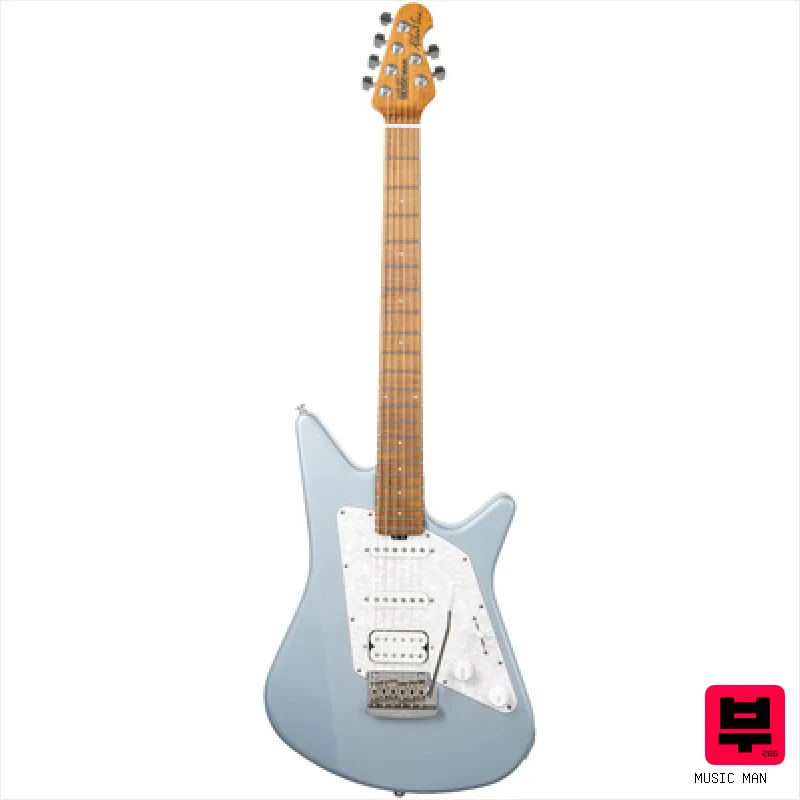 Music Man Albert Lee HSS Firemist Silver - Premium Guitars