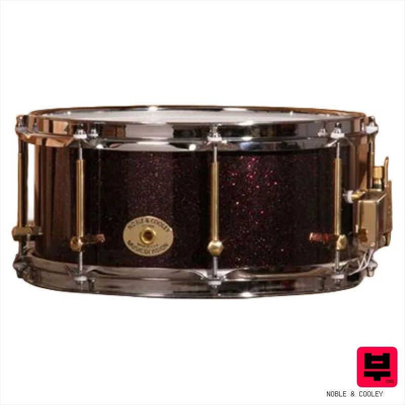 Noble & Cooley 13"x06" Cherry Burgundy Spkl. - Professional Music Instrument Photo