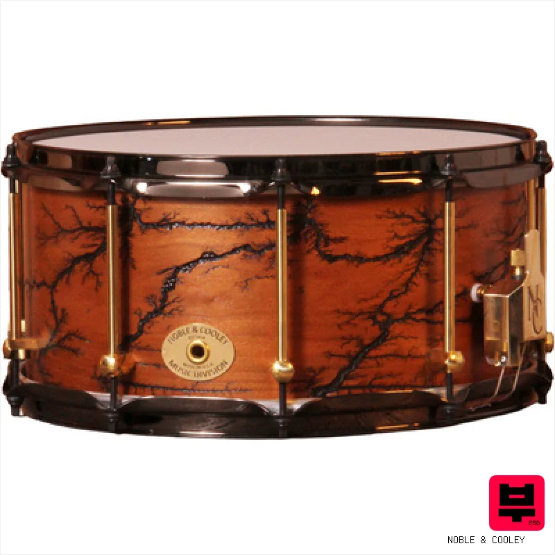 Noble & Cooley 14"x07" Cherry Snare Fractal - Professional Music Instrument Photo