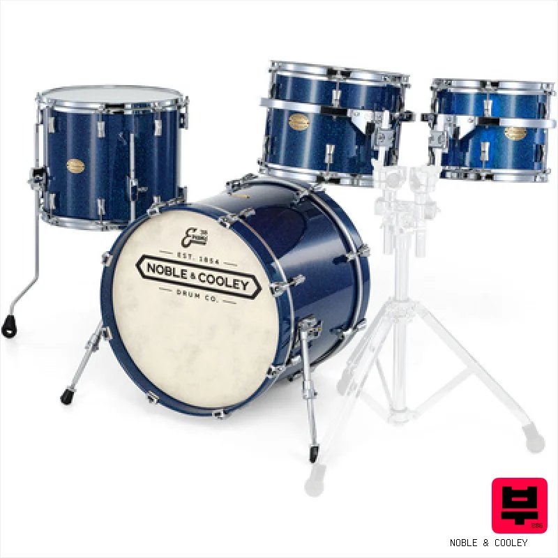Noble & Cooley CD Maple Cairo Blue Spkl. Kit - Premium Drum Kits