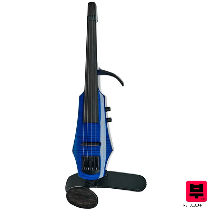 NS Design WAV4 Violin Transparent Blue - Electric Violins and Violas