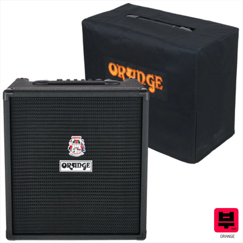 Orange Crush Bass 50 Black Bundle - Solid-State Bass Combos