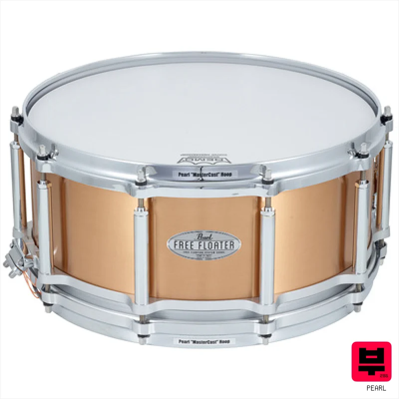 Pearl 14"x6,5" Free Floating Bronze - Professional Music Instrument Photo