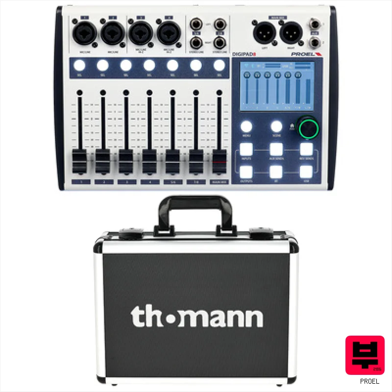 Proel Digipad 8 Case Bundle - Professional Music Instrument Photo