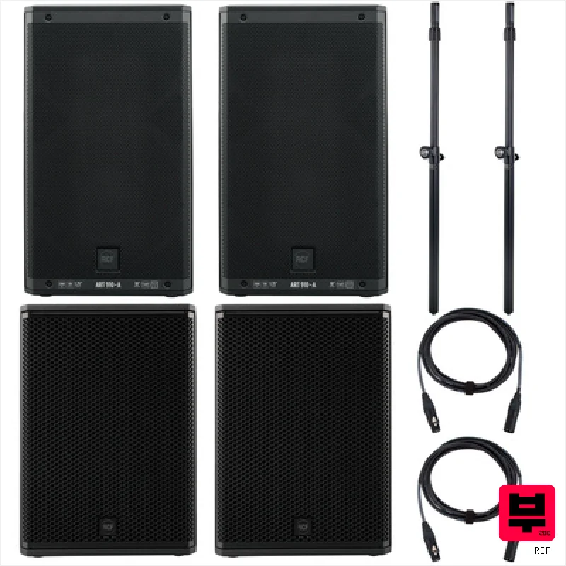 RCF ART910/SUB15-AS Power Bundle - Band PA Sets