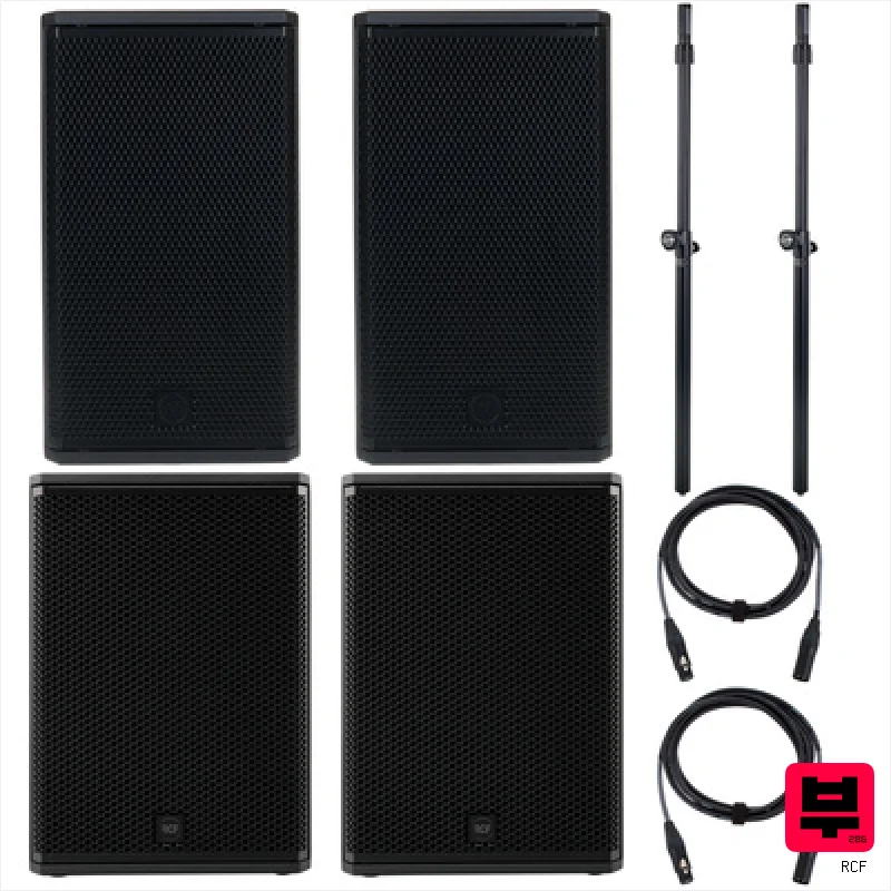 RCF NX 910/SUB15-AS Power Bundle - Active Speaker PA Sets