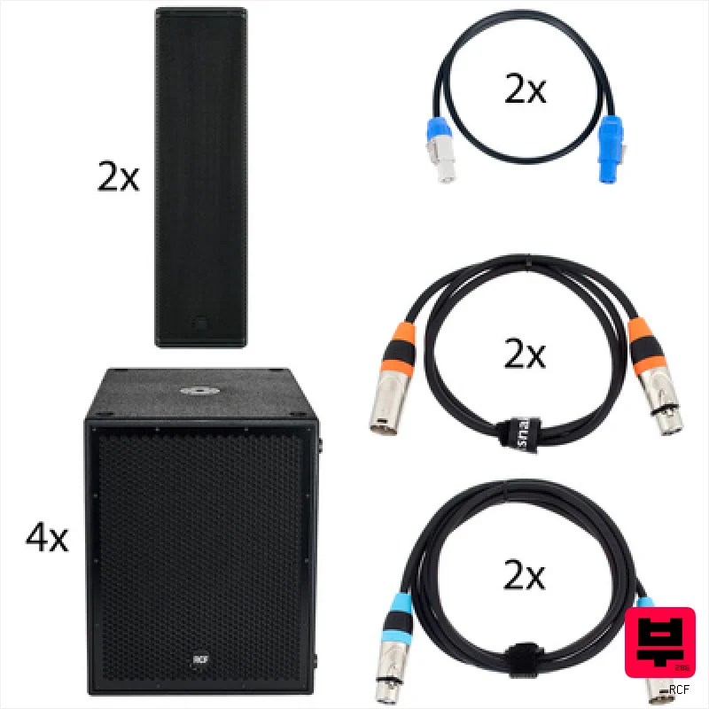 RCF NXL 44 / 8004 Power Bundle - Band PA Sets