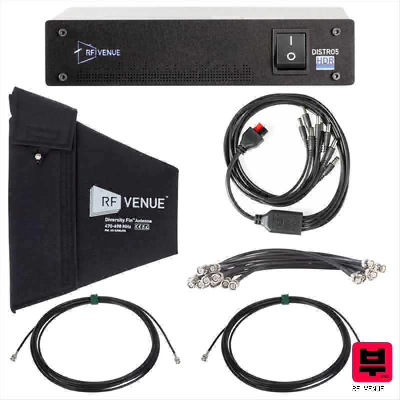 RF Venue 5CH Wireless Microphone Bundle - Splitters and Combiners