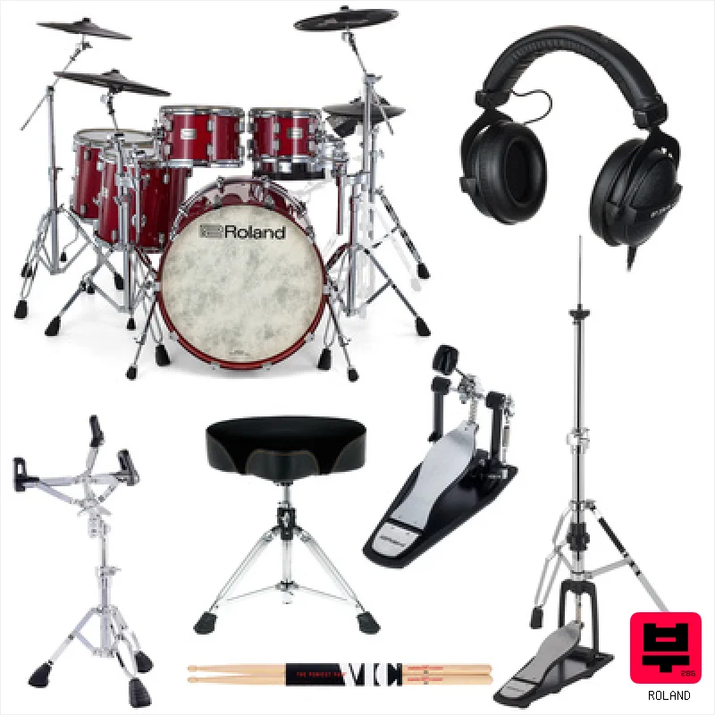 Roland VAD716-GC E-Drum Set Bundle - Professional Music Instrument Photo
