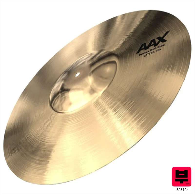 Sabian 21" AAX Power Bell Ride Bril. - 21" Ride Cymbals