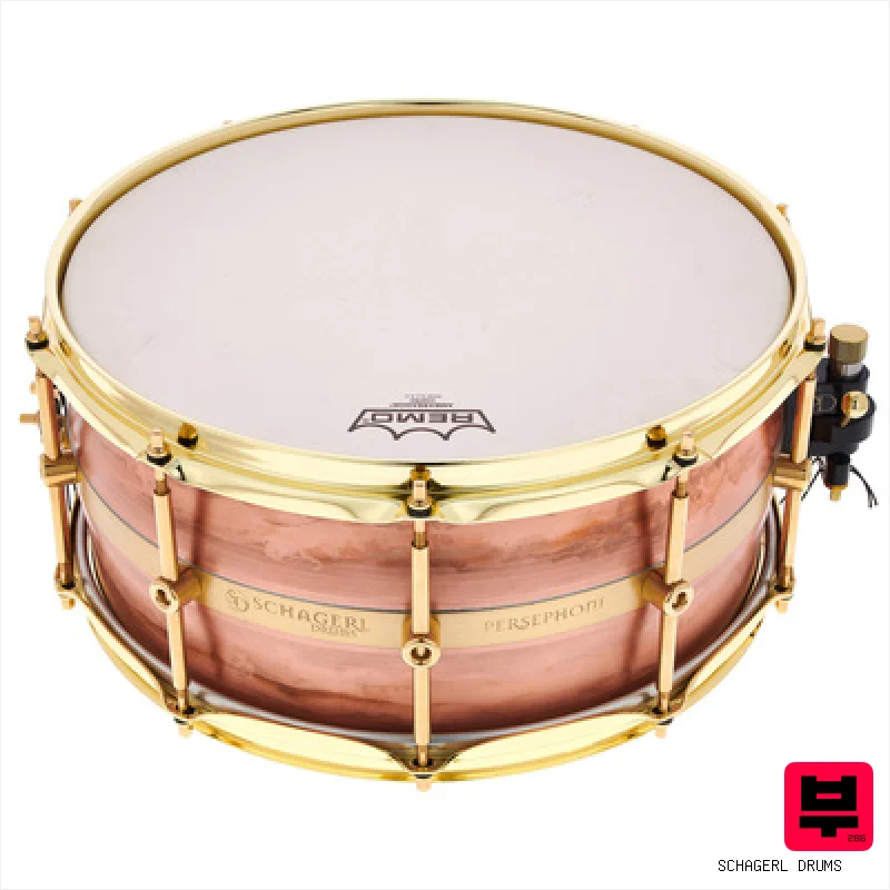 Schagerl Drums 14"x6,5" Persephone Snare Drum - Copper Snare Drums