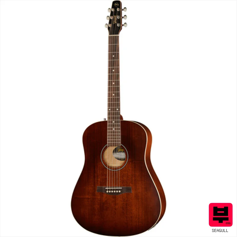 Seagull S6 Original Burnt Umber Presys - Dreadnought Acoustic Guitars