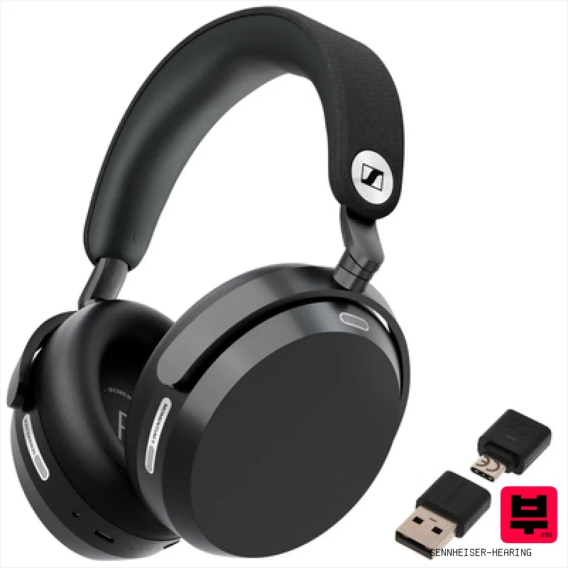 Sennheiser-Hearing Momentum 5 B - BTD 700 Bundle - Bluetooth Headphones