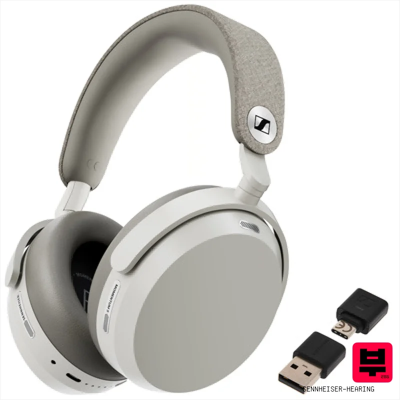 Sennheiser-Hearing Momentum 5 W - BTD 700 Bundle - Bluetooth Headphones