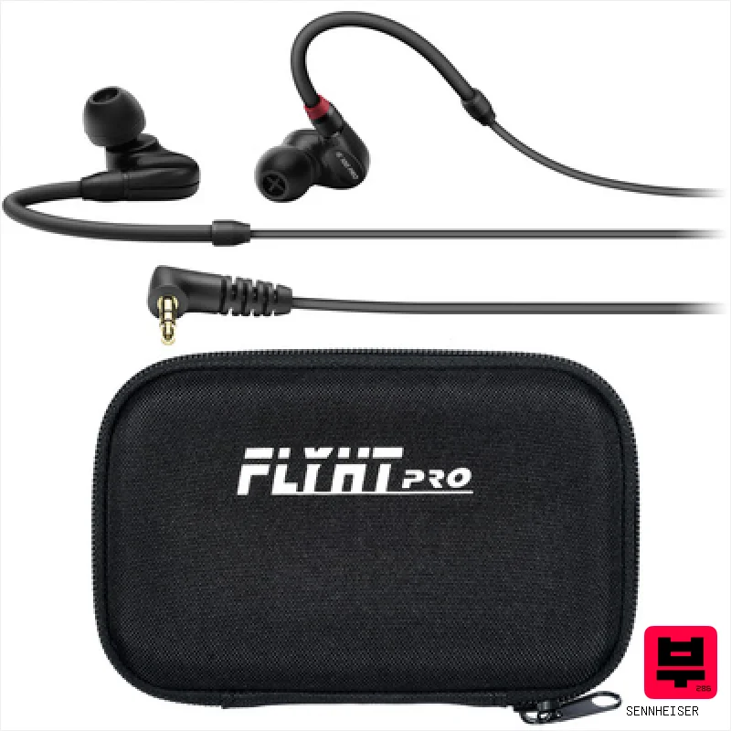 Sennheiser IE 100 Pro Black Case Bundle - In-Ear Headphones