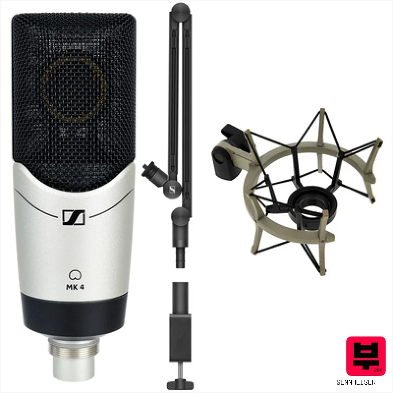 Sennheiser MK4 Recording Desk Bundle - Large Diaphragm Microphones