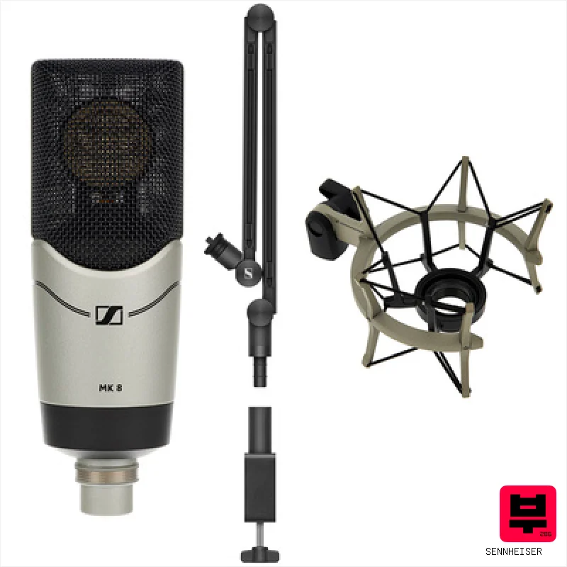 Sennheiser MK8 Recording Desk Bundle - Large Diaphragm Microphones