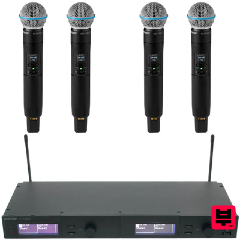 Shure SLXD4Q+E Beta58 G65 Bundle - Professional Music Instrument Photo