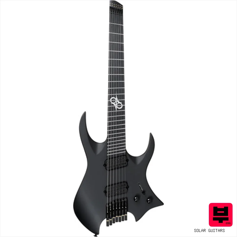 Solar Guitars H2.7C Carbon Black - Headless Guitars