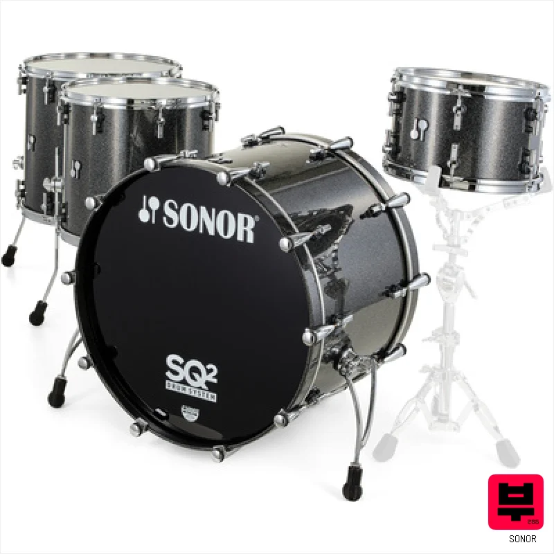 Sonor SQ2 24 Birch Black Sparkle - Premium Drum Kits