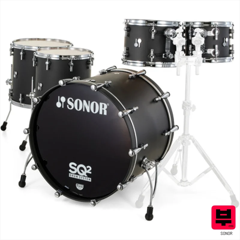 Sonor SQ2 Rock Set Dark Satin - Premium Drum Kits