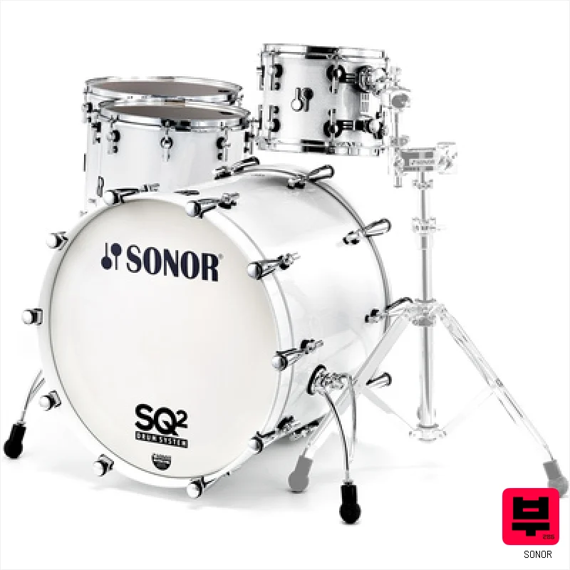 Sonor SQ2 Shell Set Maple White - Professional Music Instrument Photo