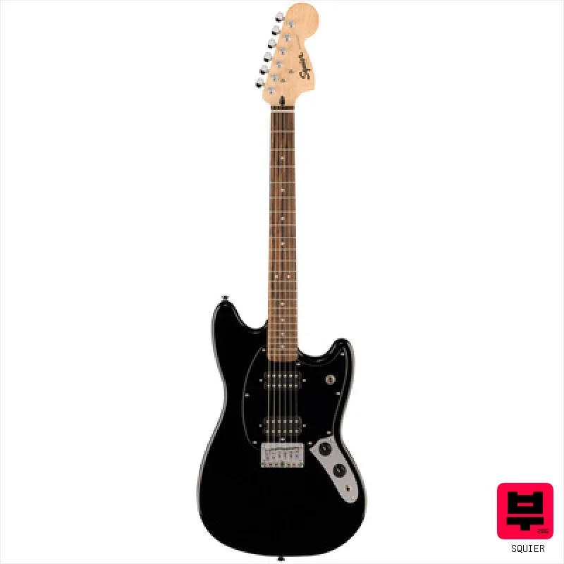 Squier Sonic Mustang HH LRL BLK - Professional Music Instrument Photo
