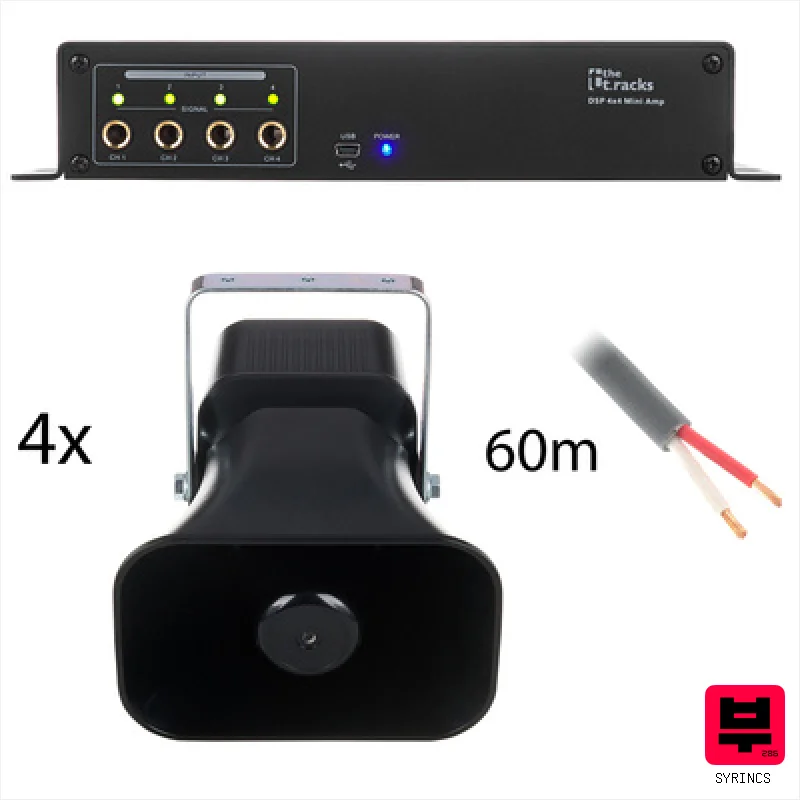 Syrincs Arena Bundle L 4 Ohm DSP Black