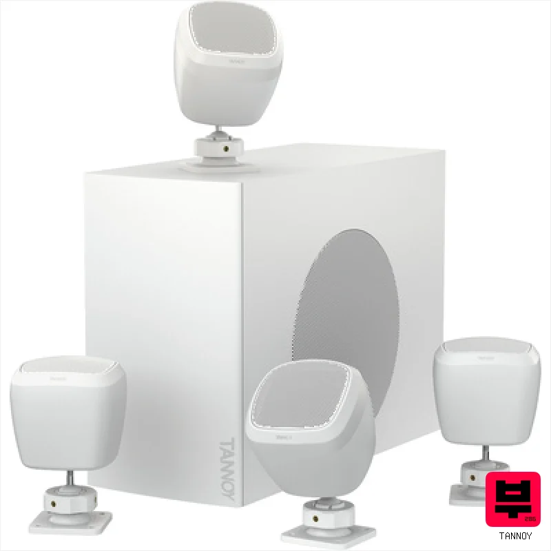 Tannoy Sat Sub 4PACK-WH - Corporate and Restaurant PA Sets