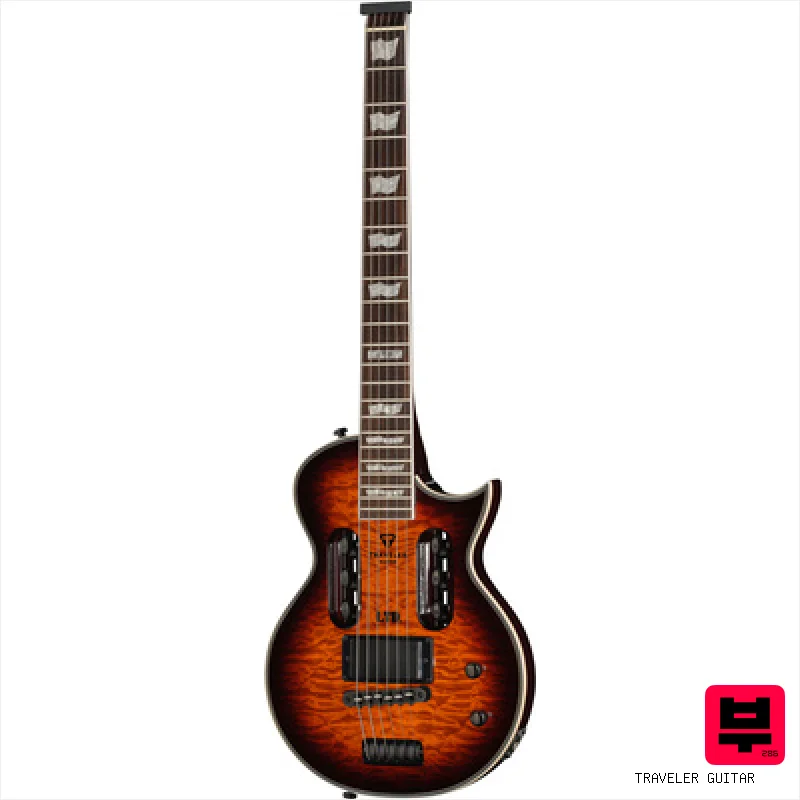 Traveler Guitar LTD EC-1 DLX Brown Sunburst - Professional Music Instrument Photo