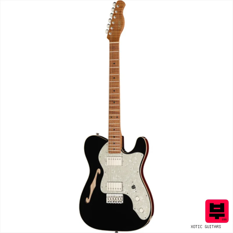 Xotic Guitars XTC-TL Black Top Natural Back - Professional Music Instrument Photo