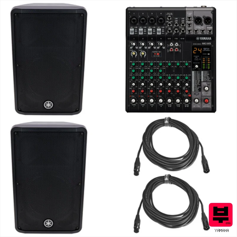 Yamaha DBR12 & MG10X Stereo Bundle - Acoustic and Entertainer PA Sets