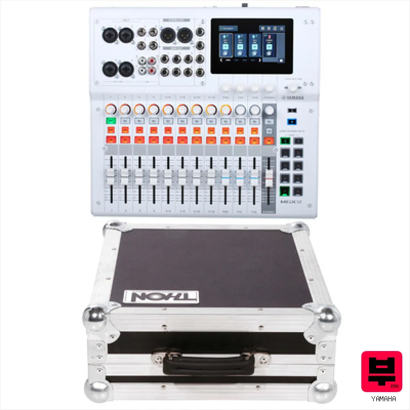 Yamaha MGX12 WH Case Bundle - Professional Music Instrument Photo