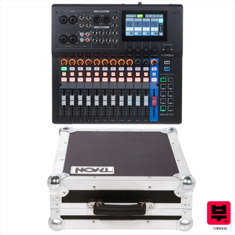 Yamaha MGX12V BK Case Bundle - Professional Music Instrument Photo