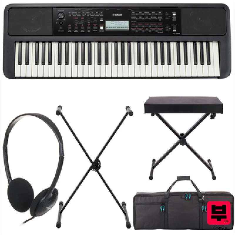 Yamaha PSR-E383 Deluxe Bundle - Home Keyboards