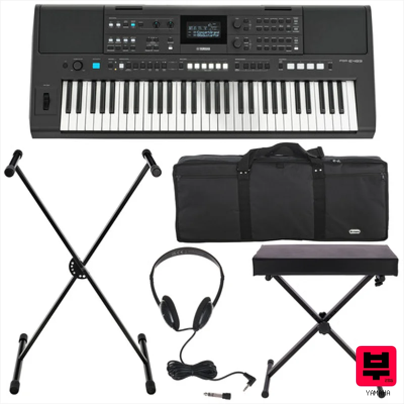 Yamaha PSR-E483 Deluxe Bundle - Professional Music Instrument Photo