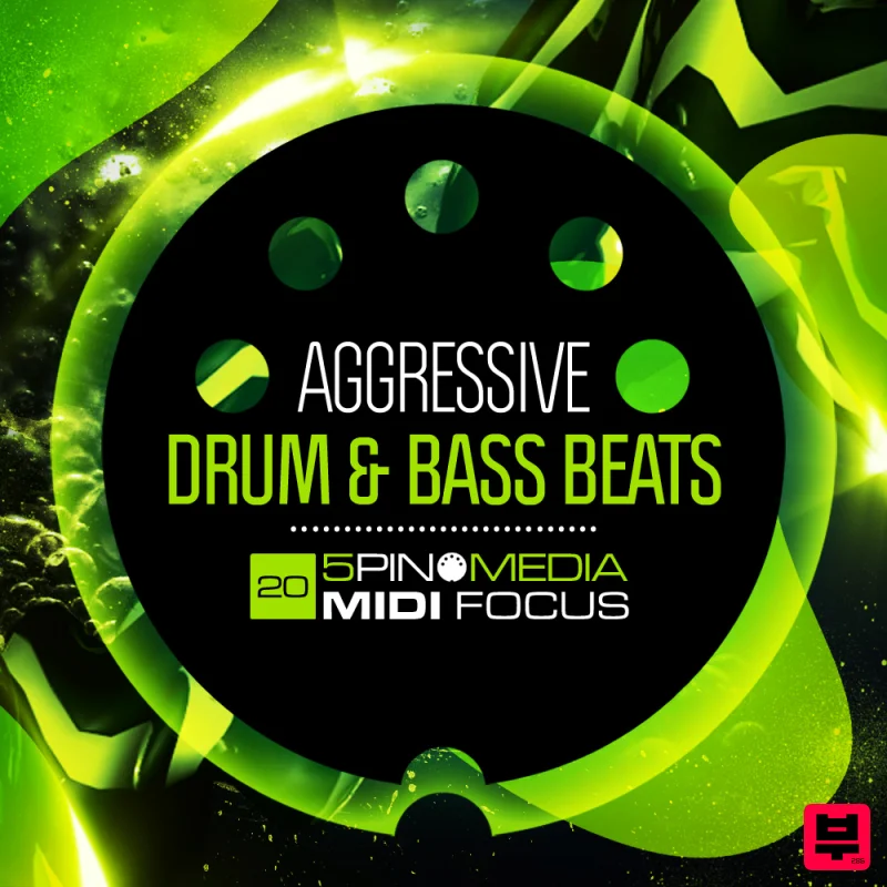 5Pin Media MIDI Focus - Aggressive Drum & Bass Beats - Drum and Bass