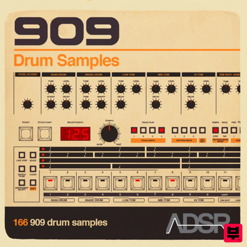 ADSR Sounds 909 Drum Samples - Hip Hop