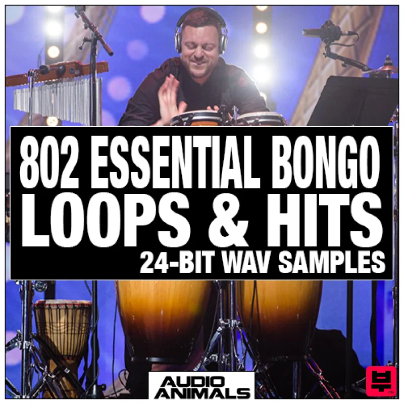Audio Animals 802 Essential Bongo Loops & Hits - EDM