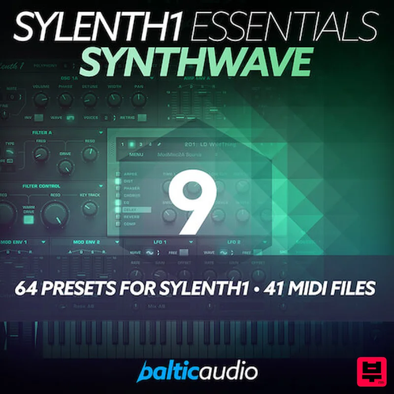 Baltic Audio Sylenth1 Essentials Vol 9 - Synthwave - Synthwave