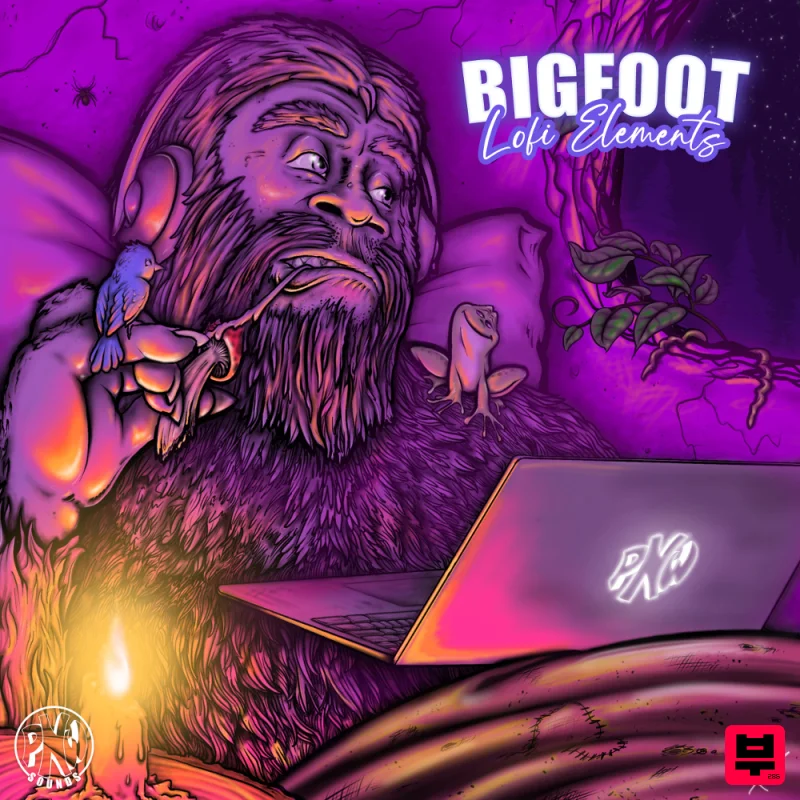 Black Octopus Bigfoot - LoFi Elements by PNW Sounds - Professional Music Instrument Photo