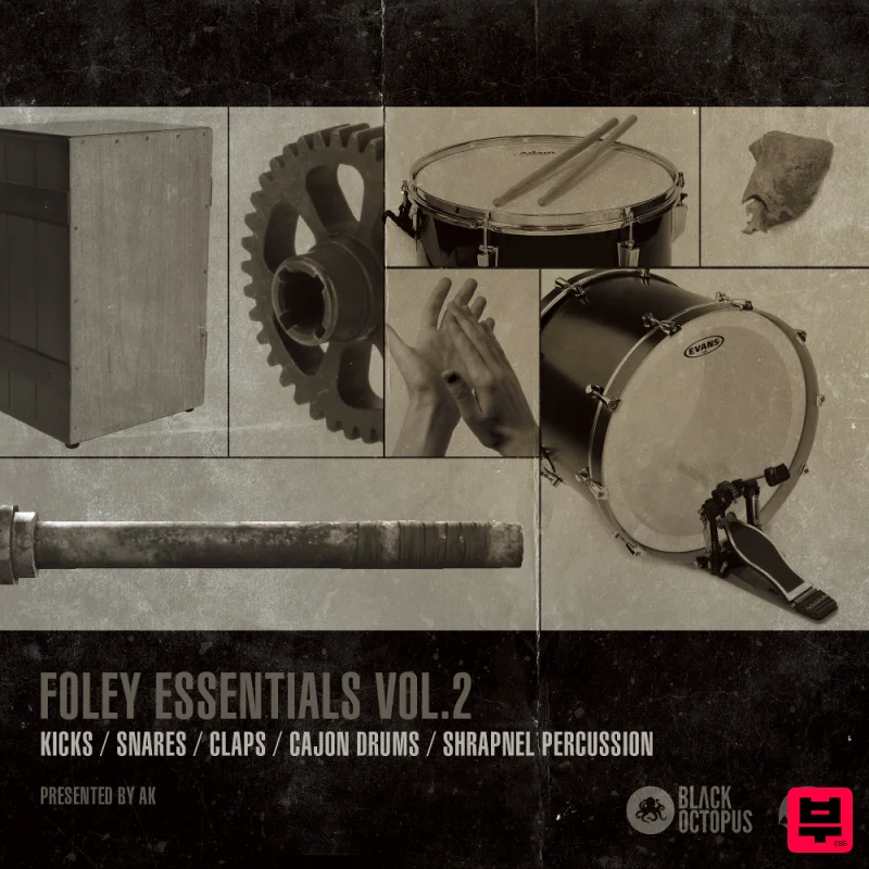 Black Octopus Foley Essentials Vol 2 By AK - Professional Music Instrument Photo